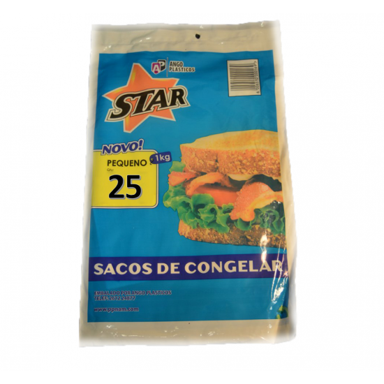 STAR FREEZER BAGS MEDIUM 25EA