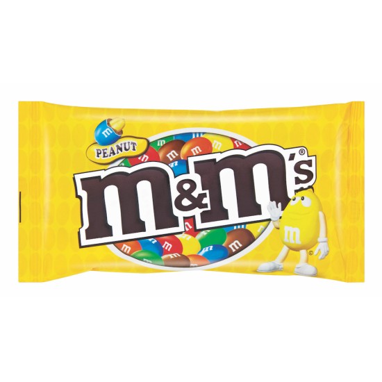 M&M'S CANDY COATED CHOC PEANUT 45GR