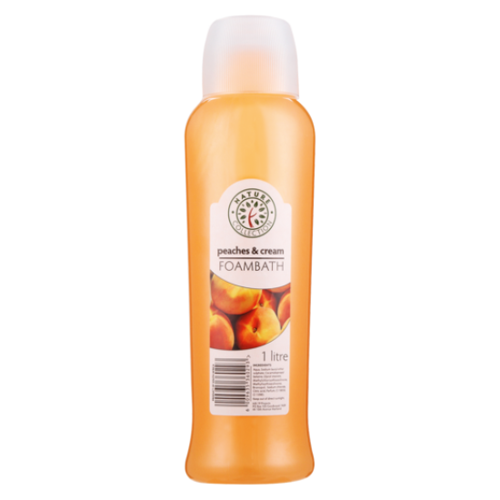 NATURE COLLECTN BATH FOAM PEACHES&CR 1L