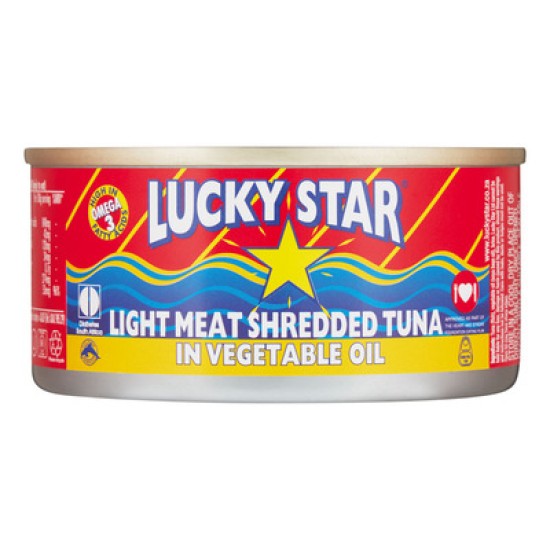 LUCKY STAR SHREDDED TUNA VEG OIL 170GR