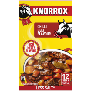 KNORROX STOCK CUBES CHIL BEEF 12EA