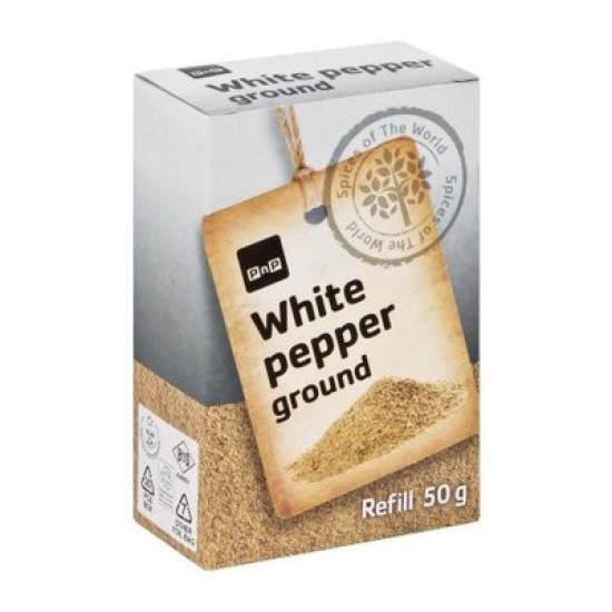 PNP WHITE PEPPER REFILL 50GR PNP WHITE PEPPER REFILL 50GR