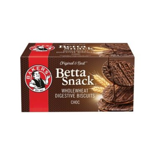 BAKERS BETTA SNACK CHOC&OATS 200GR