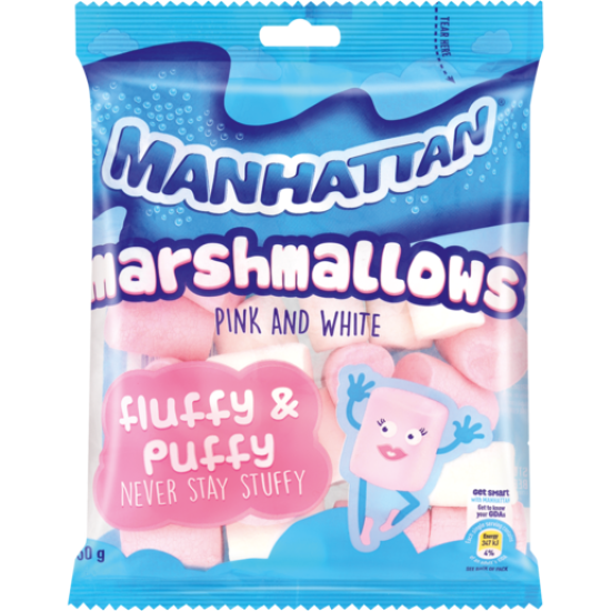 MANHATTAN PINK&WHITE MALLOWS 150GR