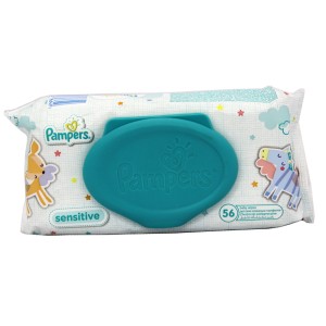 PAMPERS BABY WIPES SENSITIVE REFILL 56EA