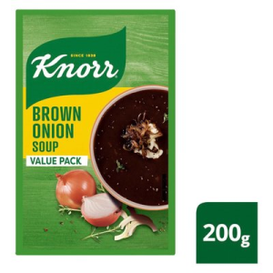 KNORR DEHYDRATED SOUP BROWN ONION 200GR