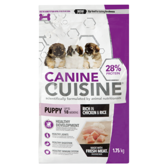 CANINE CUISINE D/F PUPPY CHK&RICE 1.75KG