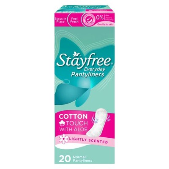 STAYFREE PANTYLINERS NORMAL ALOE 20EA