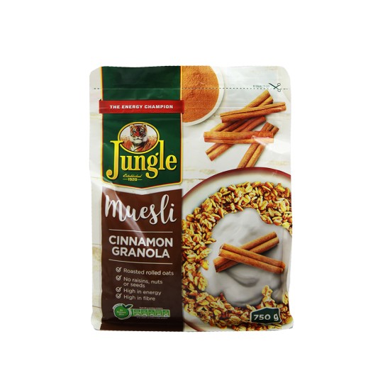 JUNGLE MUESLI GRAN&CINNAMON 750GR