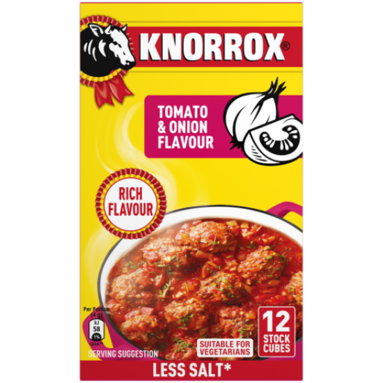 KNORROX STOCK CUBE TOMATO&ONION 12EA