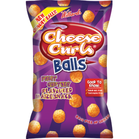 WILLARDS CHIPS CHS CURLS BALL CHUT 100GR