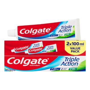COLGATE TRIPLE ACTION TWIN PACK 2X100ML